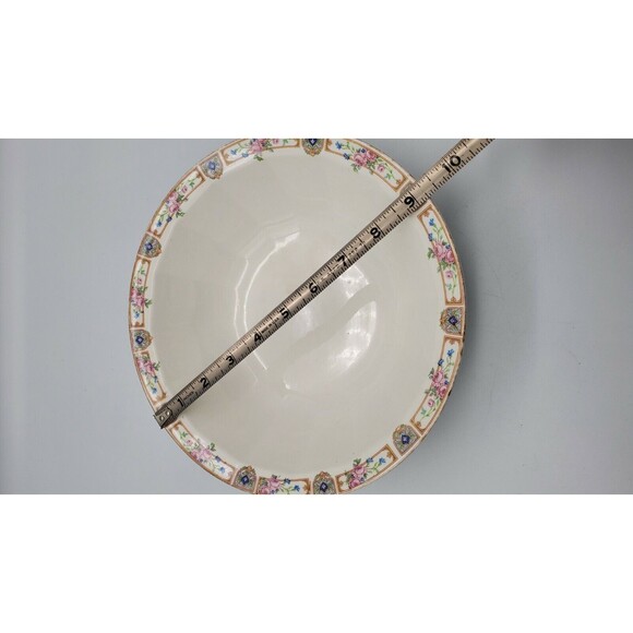 Plaza by Edwin M Knowles Vitreous Serving Bowl 9.25" Diameter Antique 1925 RARE - Picture 7 of 12